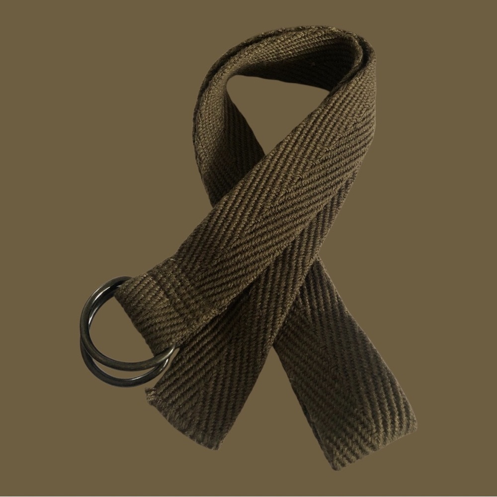 Men's Brown Belt with Metal Ring